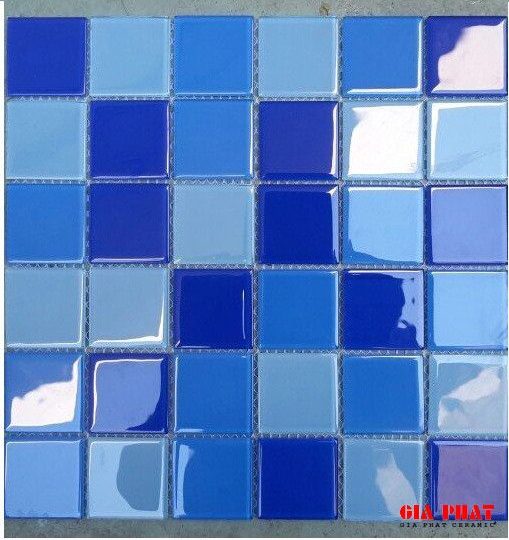 Gạch Mosaic Thủy Tinh Trộn Màu