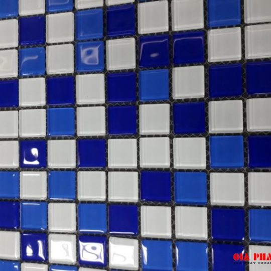 Gạch Mosaic Thủy Tinh Trộn Màu