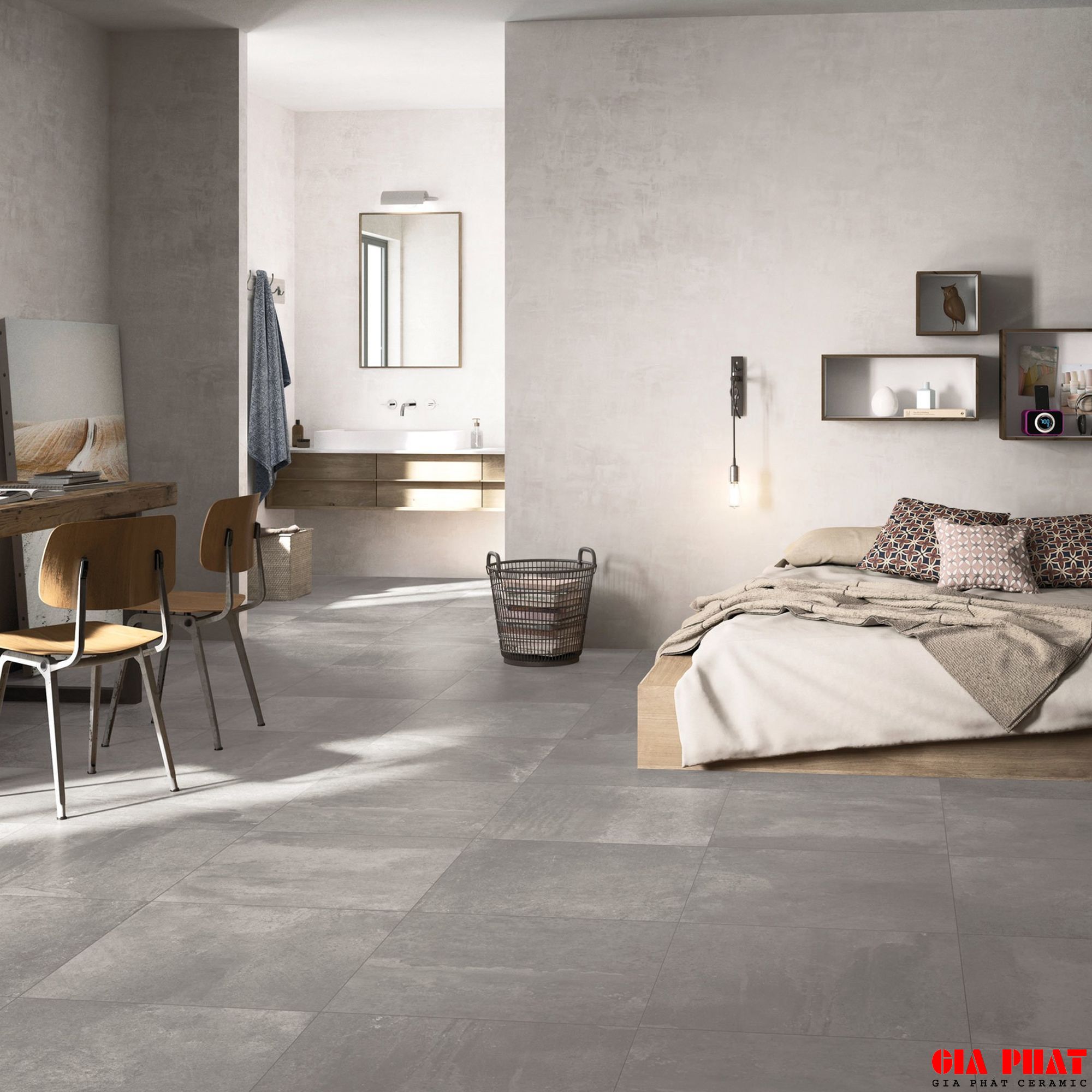 Gạch Vân Xi Măng-Chất Liệu Thách Thời Gian Và Xu Hướng