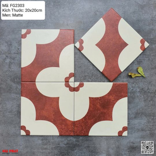 Gạch Bông Men 200x200 Nhập Khẩu GPDSFG2303