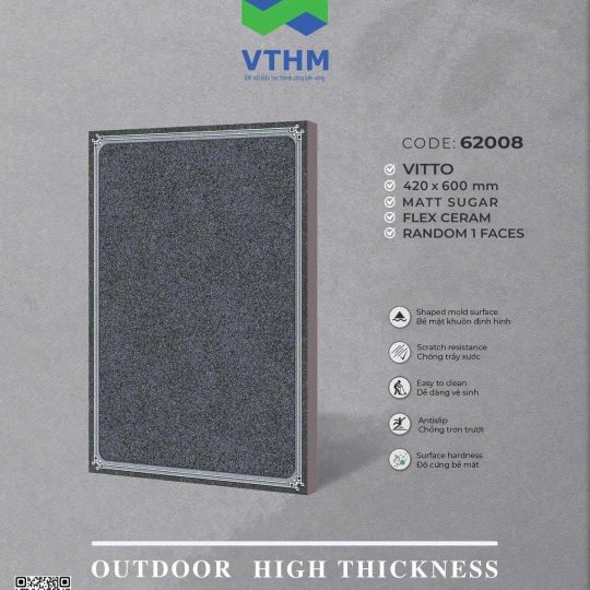 Gạch Lát Sân Vườn 42x60x1,2cm GPVC 62408