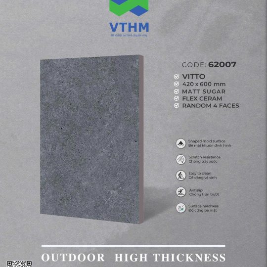 Gạch Lát Sân Vườn 42x60x1,2cm GPVC 62407 - 1